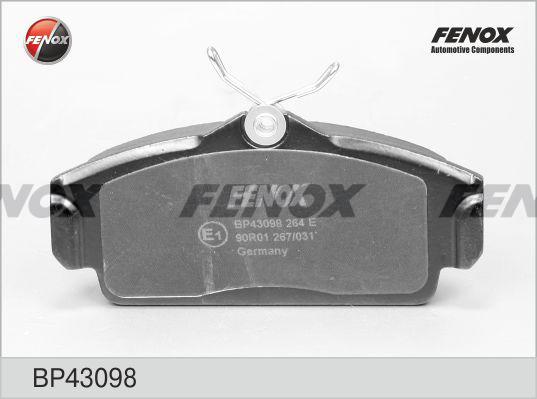 Fenox BP43098 - Bremžu uzliku kompl., Disku bremzes autodraugiem.lv