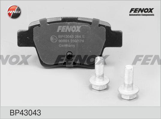 Fenox BP43043 - Bremžu uzliku kompl., Disku bremzes autodraugiem.lv
