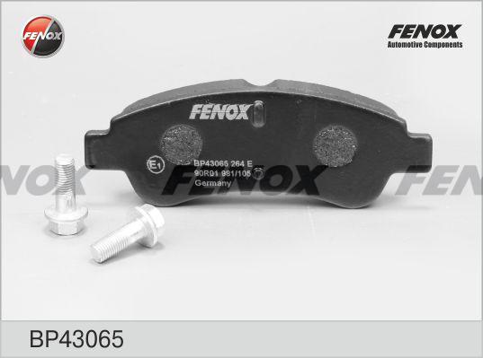 Fenox BP43065 - Bremžu uzliku kompl., Disku bremzes autodraugiem.lv