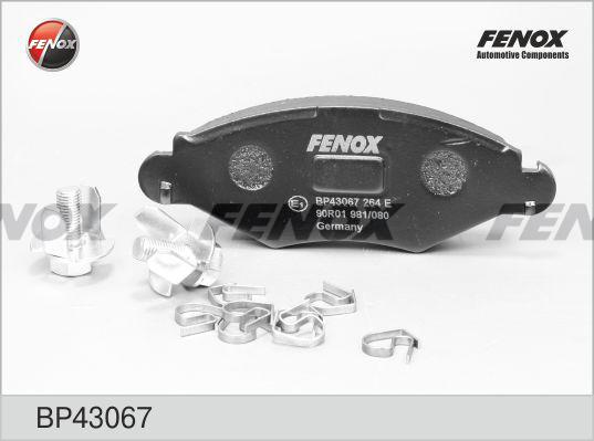 Fenox BP43067 - Bremžu uzliku kompl., Disku bremzes autodraugiem.lv