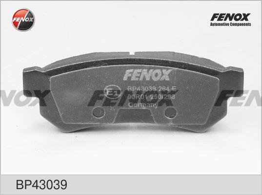Fenox BP43039 - Bremžu uzliku kompl., Disku bremzes autodraugiem.lv