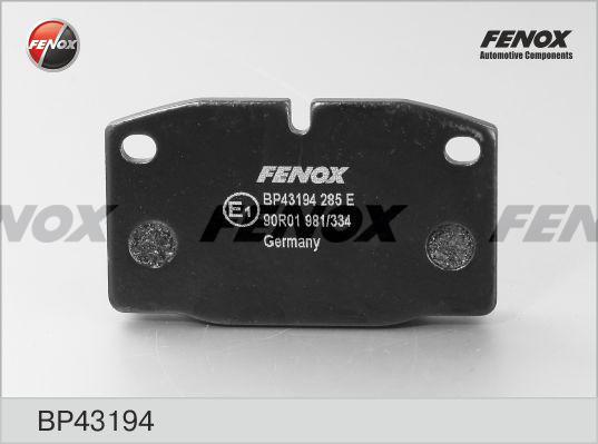 Fenox BP43194 - Bremžu uzliku kompl., Disku bremzes autodraugiem.lv
