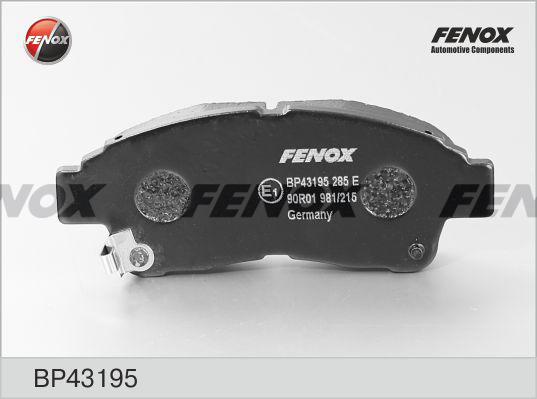 Fenox BP43195 - Bremžu uzliku kompl., Disku bremzes autodraugiem.lv