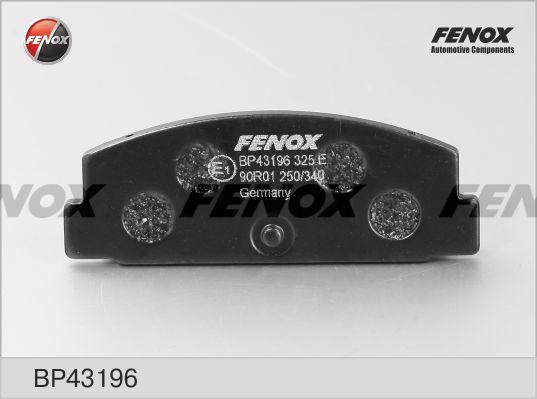 Fenox BP43196 - Bremžu uzliku kompl., Disku bremzes autodraugiem.lv