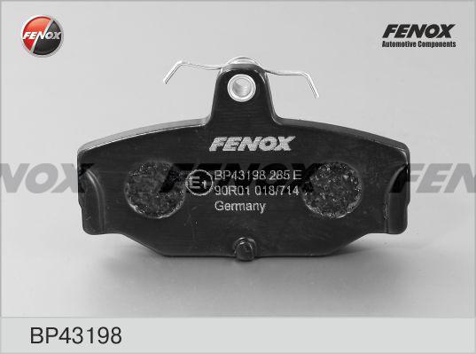 Fenox BP43198 - Bremžu uzliku kompl., Disku bremzes autodraugiem.lv