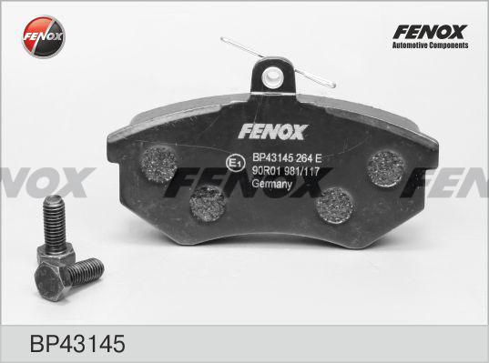 Fenox BP43145 - Bremžu uzliku kompl., Disku bremzes autodraugiem.lv