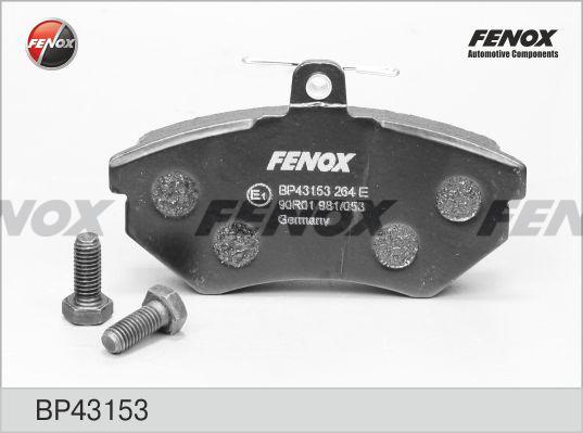 Fenox BP43153 - Bremžu uzliku kompl., Disku bremzes autodraugiem.lv