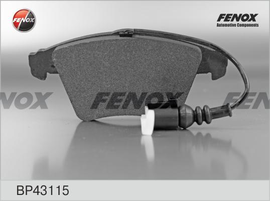 Fenox BP43115 - Bremžu uzliku kompl., Disku bremzes autodraugiem.lv