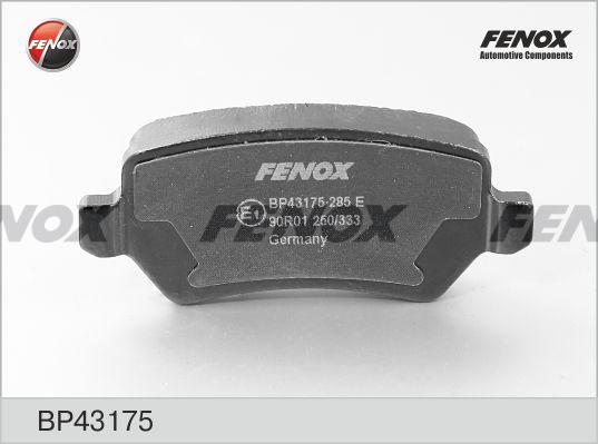 Fenox BP43175 - Bremžu uzliku kompl., Disku bremzes autodraugiem.lv
