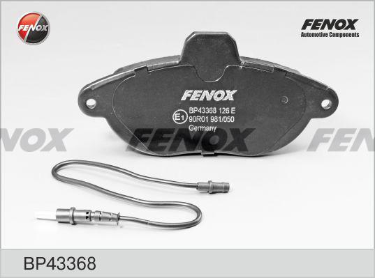 Fenox BP43368 - Bremžu uzliku kompl., Disku bremzes autodraugiem.lv