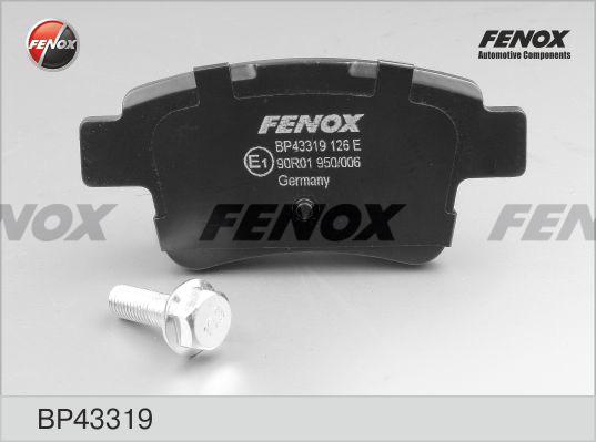 Fenox BP43319 - Bremžu uzliku kompl., Disku bremzes autodraugiem.lv