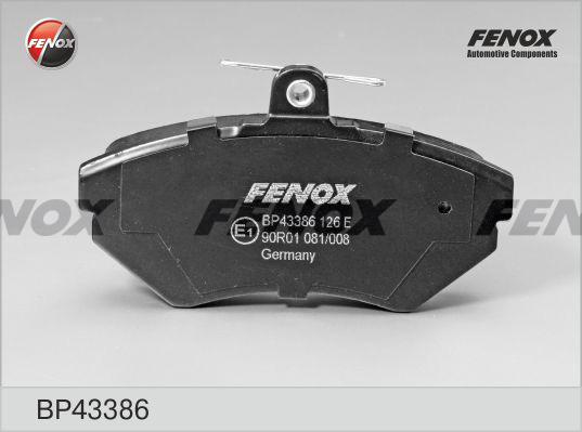 Fenox BP43386 - Bremžu uzliku kompl., Disku bremzes autodraugiem.lv