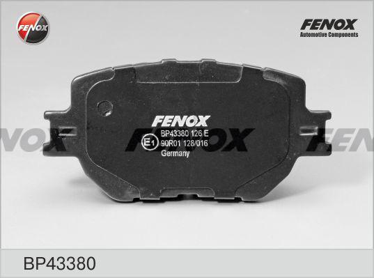 Fenox BP43380 - Bremžu uzliku kompl., Disku bremzes autodraugiem.lv