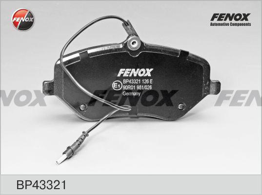 Fenox BP43321 - Bremžu uzliku kompl., Disku bremzes autodraugiem.lv