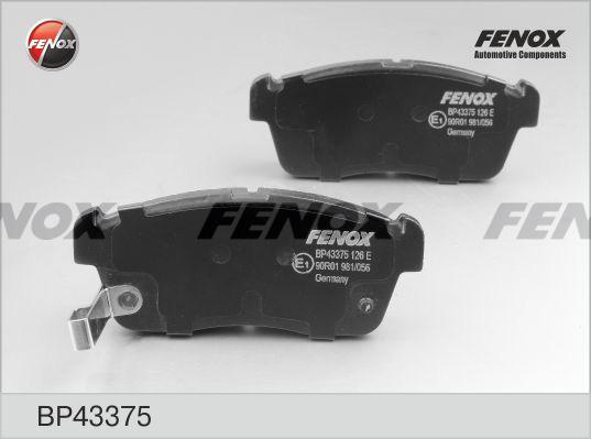 Fenox BP43375 - Bremžu uzliku kompl., Disku bremzes autodraugiem.lv