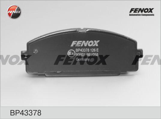 Fenox BP43378 - Bremžu uzliku kompl., Disku bremzes autodraugiem.lv