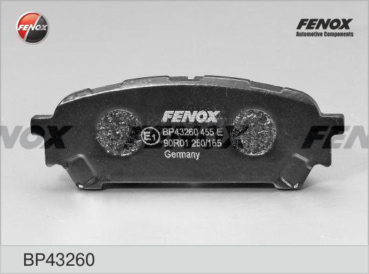 Fenox BP43260 - Bremžu uzliku kompl., Disku bremzes autodraugiem.lv