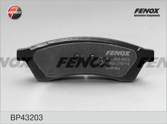 Fenox BP43203 - Bremžu uzliku kompl., Disku bremzes autodraugiem.lv