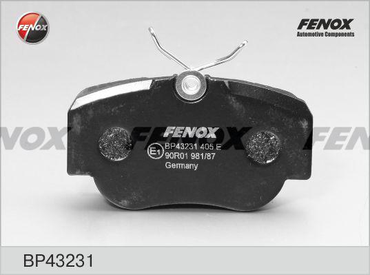 Fenox BP43231 - Bremžu uzliku kompl., Disku bremzes autodraugiem.lv