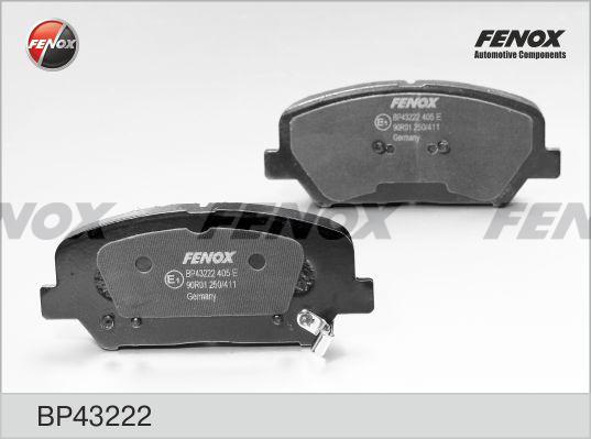 Fenox BP43222 - Bremžu uzliku kompl., Disku bremzes autodraugiem.lv