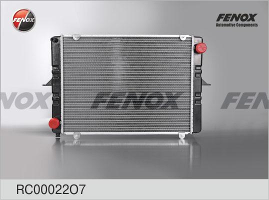 Fenox RC00022O7 - Radiators, Motora dzesēšanas sistēma autodraugiem.lv