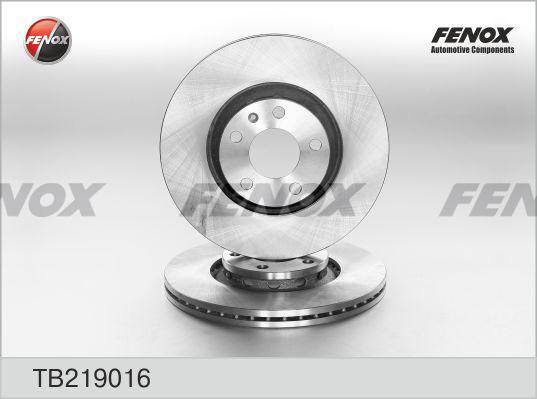 Fenox TB219016 - Bremžu diski autodraugiem.lv
