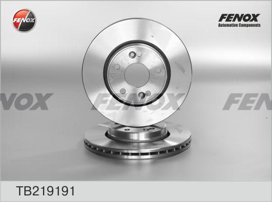 Fenox TB219191 - Bremžu diski autodraugiem.lv