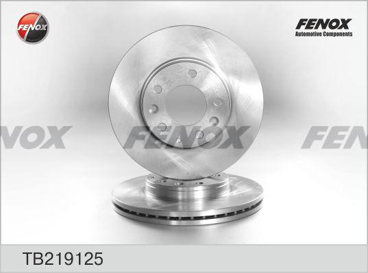 Fenox TB219125 - Bremžu diski autodraugiem.lv