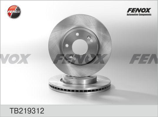 Fenox TB219312 - Bremžu diski autodraugiem.lv