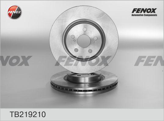 Fenox TB219210 - Bremžu diski autodraugiem.lv