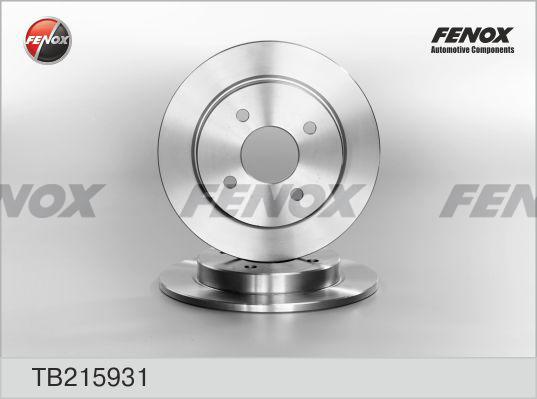 Fenox TB215931 - Bremžu diski autodraugiem.lv