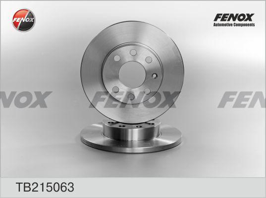 Fenox TB215063 - Bremžu diski autodraugiem.lv