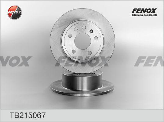 Fenox TB215067 - Bremžu diski autodraugiem.lv