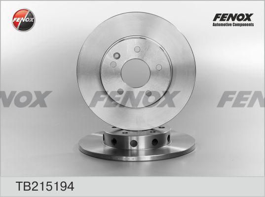 Fenox TB215194 - Bremžu diski autodraugiem.lv
