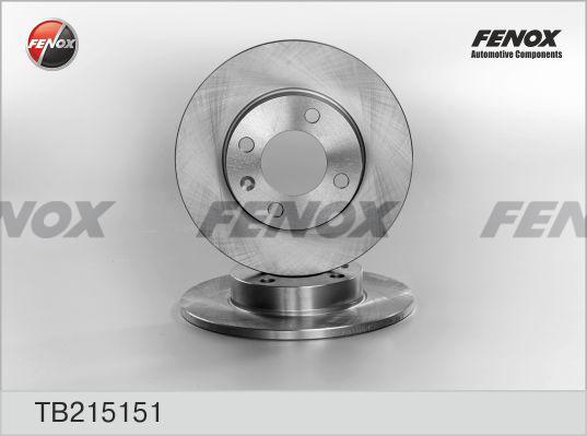 Fenox TB215151 - Bremžu diski autodraugiem.lv