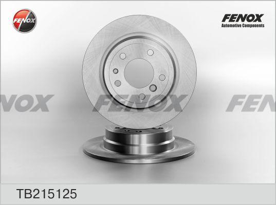 Fenox TB215125 - Bremžu diski autodraugiem.lv