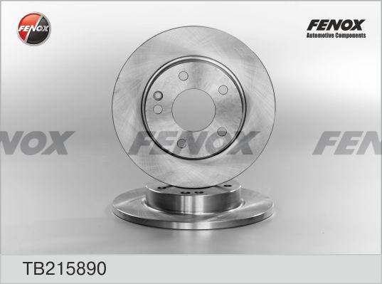 Fenox TB215890 - Bremžu diski autodraugiem.lv