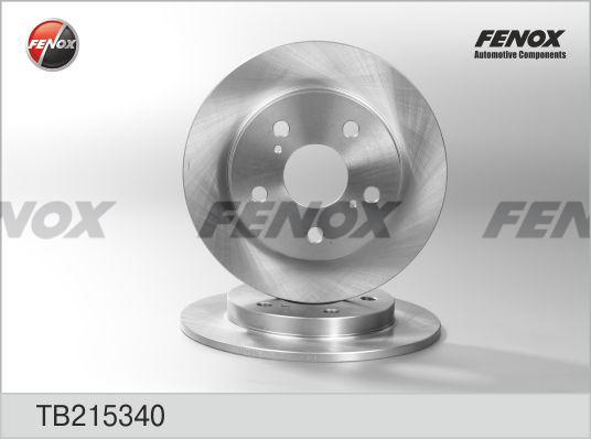 Fenox TB215340 - Bremžu diski autodraugiem.lv