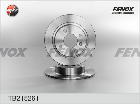 Fenox TB215261 - Bremžu diski autodraugiem.lv