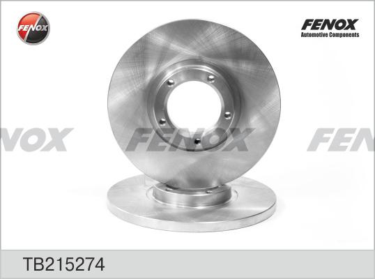 Fenox TB215274 - Bremžu diski autodraugiem.lv