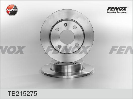 Fenox TB215275 - Bremžu diski autodraugiem.lv