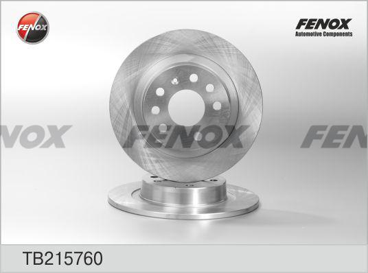 Fenox TB215760 - Bremžu diski autodraugiem.lv