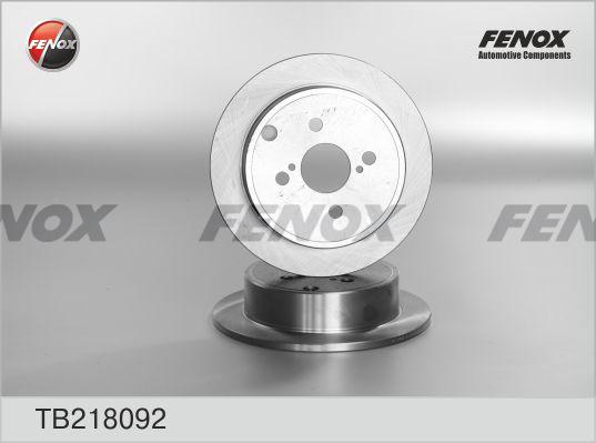 Fenox TB218092 - Bremžu diski autodraugiem.lv