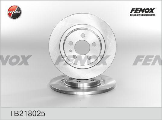 Fenox TB218025 - Bremžu diski autodraugiem.lv