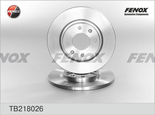 Fenox TB218026 - Bremžu diski autodraugiem.lv