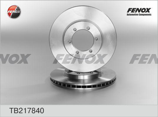 Fenox TB217840 - Bremžu diski autodraugiem.lv