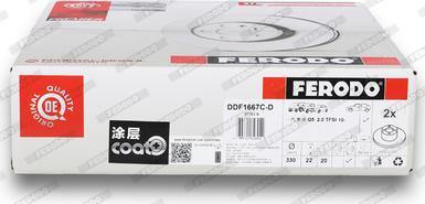 Ferodo DDF1667C-D - Bremžu diski autodraugiem.lv
