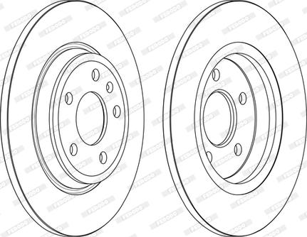 Ferodo DDF2599C - Bremžu diski autodraugiem.lv
