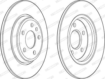 Ferodo DDF2599C - Bremžu diski autodraugiem.lv