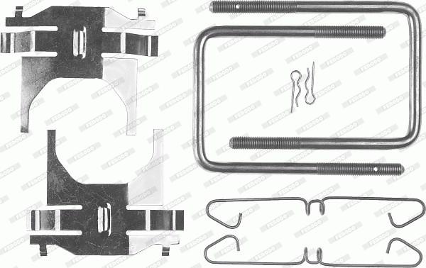 Ferodo FBA411 - Piederumu komplekts, Disku bremžu uzlikas autodraugiem.lv